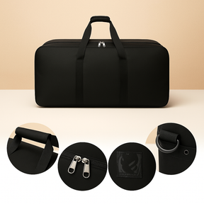 Expandable travel duffel bag for women with wheels, lightweight design, and large capacity for hassle-free travel and organised packing.