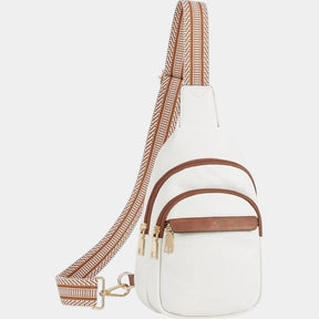 Women’s faux leather crossbody sling bag with card slots, anti-theft zip pocket, and adjustable strap for daily use or travel