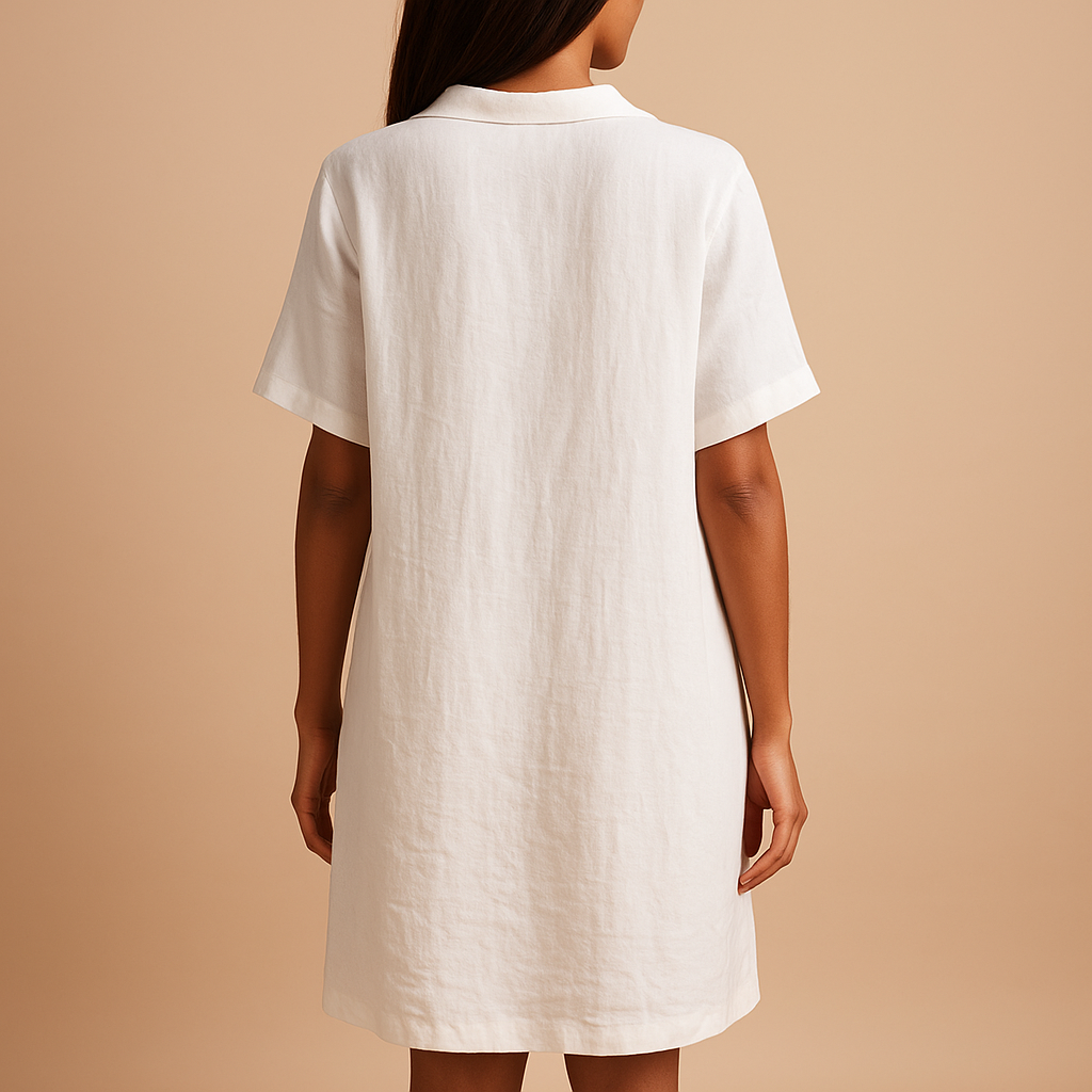 Flowy midi dress for women with breathable fabric, elegant silhouette, and knee-length cut, ideal for summer outings and festive occasions.