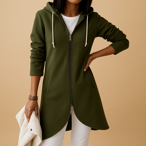 Casual knitted zip vest for women in beige and black, perfect for stylish layering in any season.