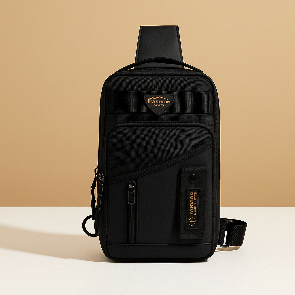 Men’s large anti-theft messenger bag with waterproof compartments, Oxford fabric, and adjustable strap—perfect for professional and daily use