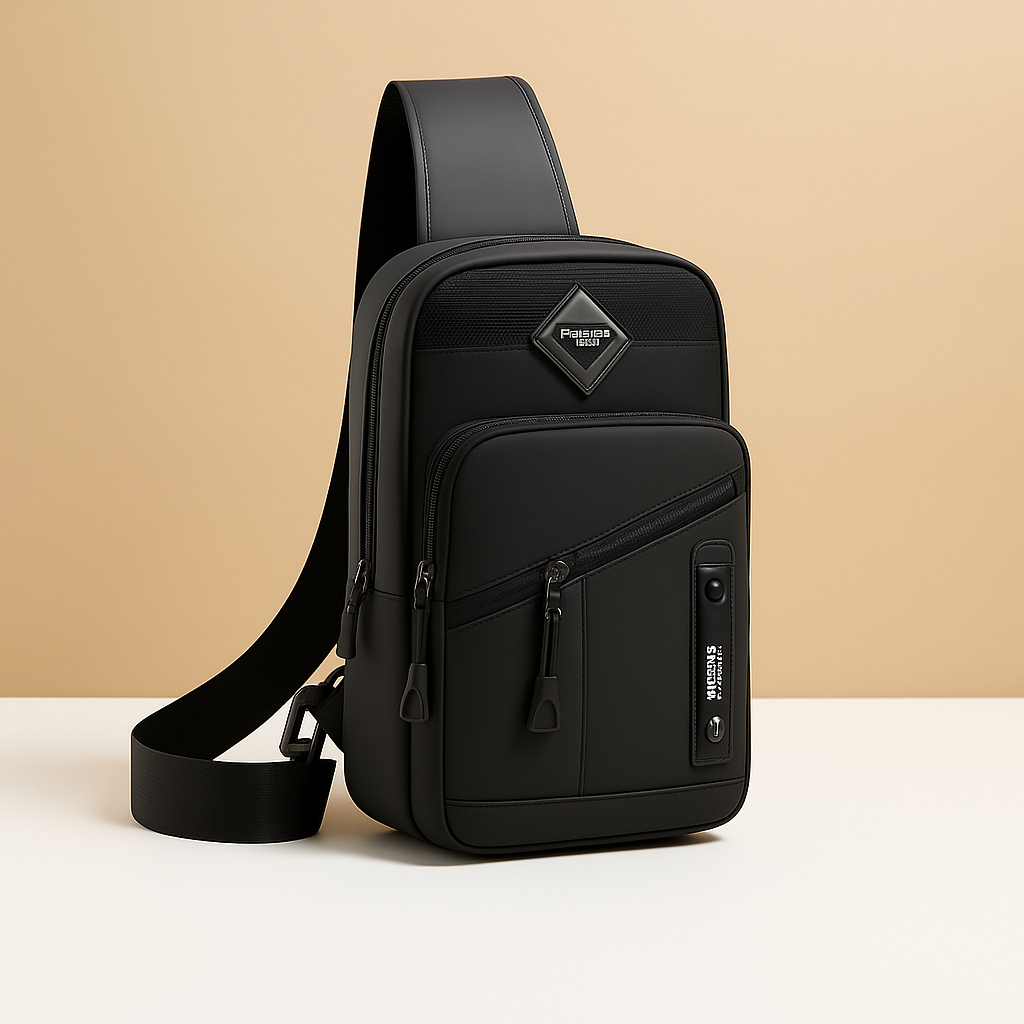 Men’s large anti-theft messenger bag with waterproof compartments, Oxford fabric, and adjustable strap—perfect for professional and daily use