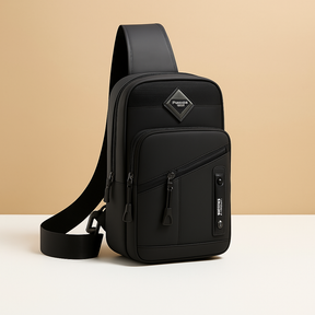 Men’s large anti-theft messenger bag with waterproof compartments, Oxford fabric, and adjustable strap—perfect for professional and daily use