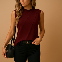 Lightweight and breathable women’s t-shirt in solid colors with a round neckline, ideal for warm weather and versatile everyday styling.