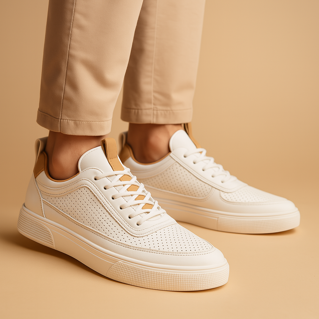 Men’s lightweight sneakers with cushioned insole, flexible support, and sporty minimalist design, perfect for daily wear and leisure.