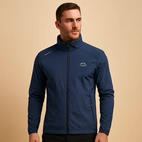 Men’s lightweight quilted summer jacket in a trendy casual design, ideal for spring and summer, easy to style with jeans, chinos, or shorts.