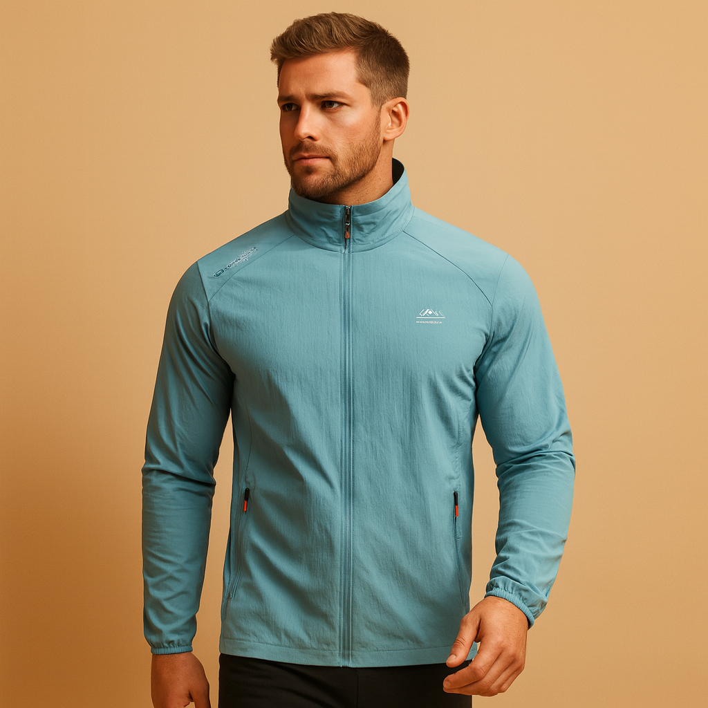 Men’s lightweight quilted summer jacket in a trendy casual design, ideal for spring and summer, easy to style with jeans, chinos, or shorts.