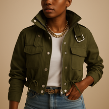 Women’s lightweight summer jacket with tailored fit and breathable fabric, ideal for stylish everyday wear in warmer weather