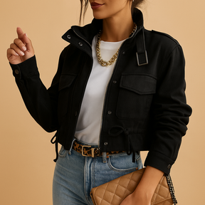 Women’s lightweight summer jacket with tailored fit and breathable fabric, ideal for stylish everyday wear in warmer weather
