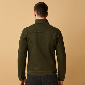 Men’s biker jacket with long sleeves and a sleek design, perfect for casual looks or stylish nights out.