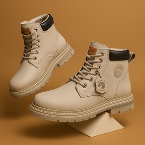 Men’s modern high-top shoes with elegant design and breathable lining, ideal for work, formal events, and stylish everyday wear.