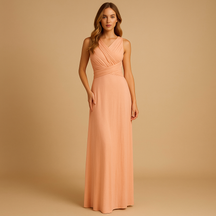 Multiway wrap dress for women in breathable fabric with flattering fit, perfect for parties, summer outings, and casual chic styling.