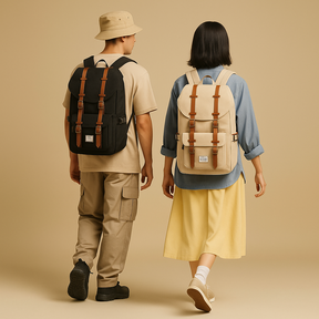 Outdoor travel backpack for adults with 30L capacity featuring padded laptop sleeve, multiple compartments, lightweight design, and adjustable padded straps for versatile adventures.