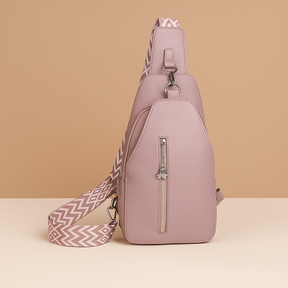 Women’s quilted anti-theft crossbody bag with wide adjustable strap and zippered compartments, perfect for secure and stylish daily use