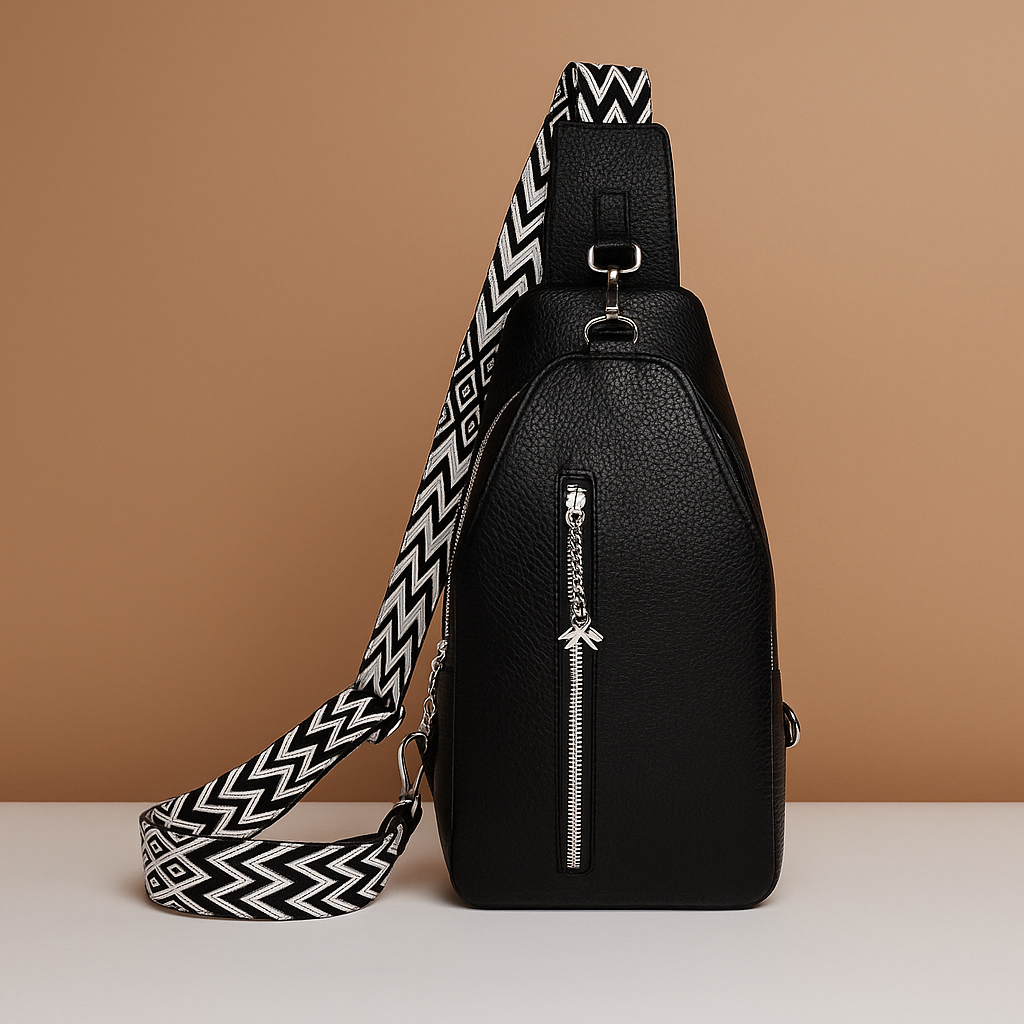 Women’s quilted anti-theft crossbody bag with wide adjustable strap and zippered compartments, perfect for secure and stylish daily use