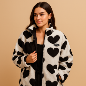 Reversible winter coat for women featuring two stylish looks, ideal for warmth and elegance during cold days. Available in black, blue, and pink.