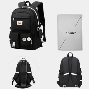 Women’s anti-theft travel laptop backpack with hidden pocket, water-resistant fabric, and spacious compartments for work or school