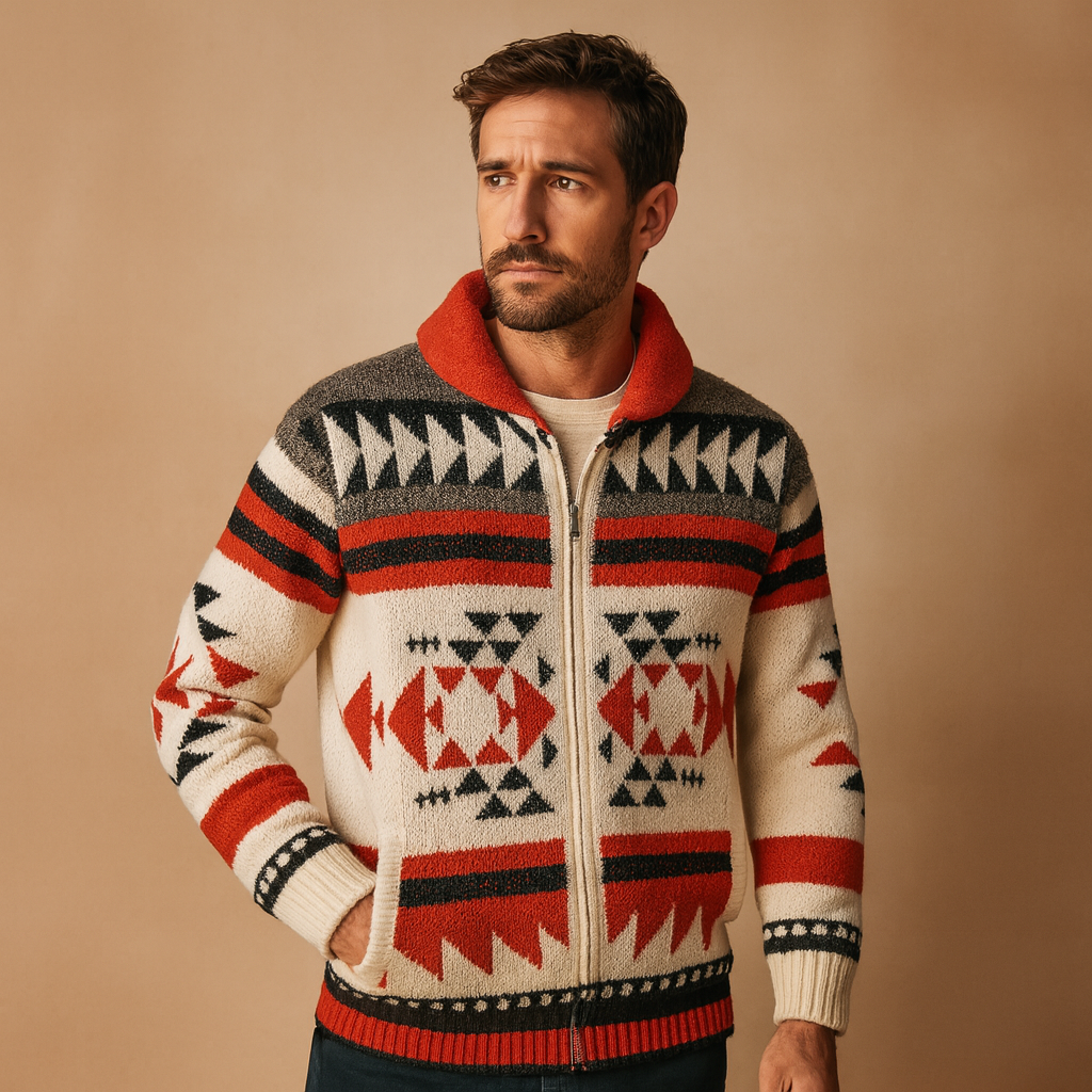 Slim fit cardigan for men in red and other shades, featuring a modern cut and soft breathable fabric. Perfect for spring, autumn, and versatile styling.