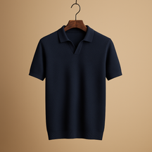 Men’s slim fit polo shirt with button collar, versatile design, and timeless colours, perfect for casual, office, or semi-formal wear.