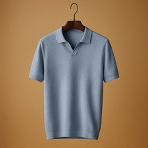 Men’s slim fit polo shirt with button collar, versatile design, and timeless colours, perfect for casual, office, or semi-formal wear.