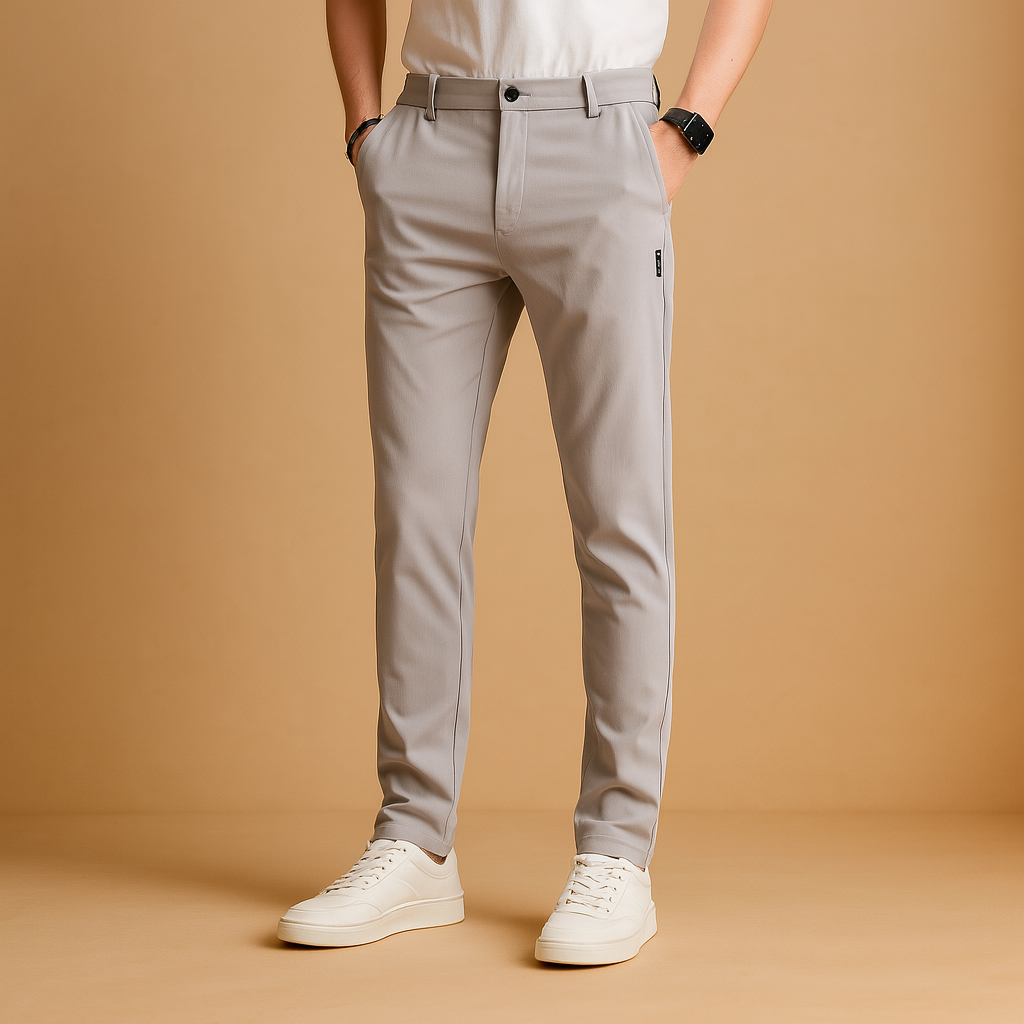 Men’s slim fit sports pants with moisture-wicking fabric, breathable comfort, and modern athletic style, ideal for training or casual wear.