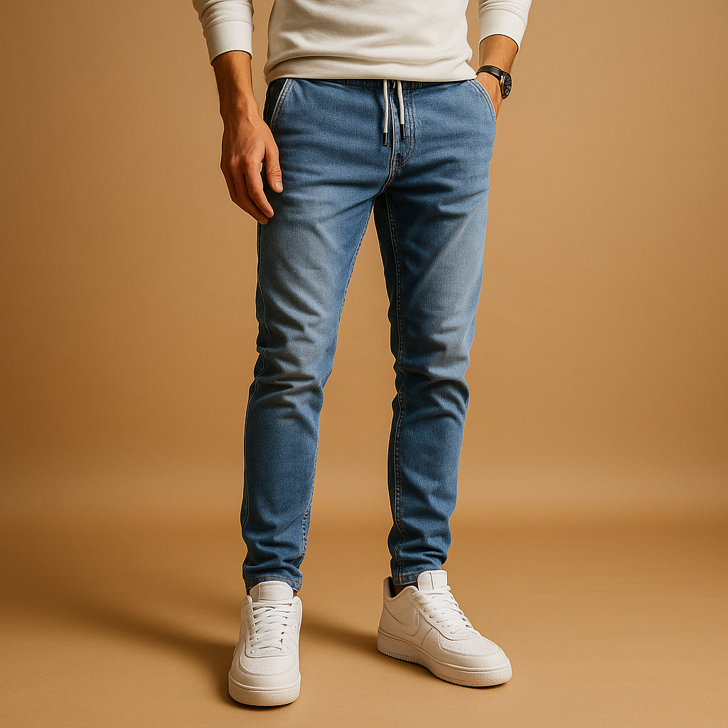 Men’s slim-fit jeans in premium stretch denim with a modern wash and classic details, ideal for casual and smart-casual wear