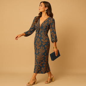 Elegant dress for women with a timeless, flattering silhouette, ideal for formal events, stylish outings, and seasonal wardrobe essentials.