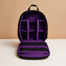 Waterproof camera backpack for men with adjustable padded dividers, tripod support, and breathable straps for secure, comfortable photography on the go.