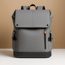 Waterproof leather laptop backpack for men with 15.6-inch laptop sleeve, headphone port, and charging pocket, perfect for work or travel.