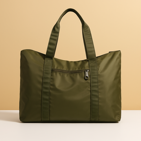 Waterproof travel shoulder tote bag for women with anti-theft pocket, zippered closure, and luggage strap—ideal for commuting, travel, and everyday style.