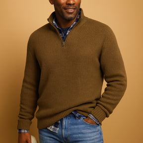 Men’s wool winter sweater in premium quality, warm and timeless design, available in multiple colors for casual or formal winter outfits.